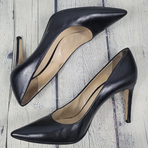 M. GEMI | soft leather pointed toe pumps heels - Picture 3 of 11